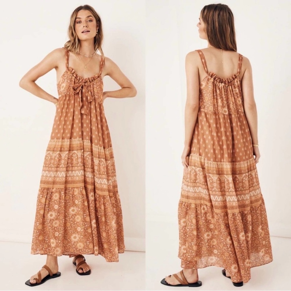 Spell & the Gypsy Utopia Strappy Sundress - Cinnamon size XS
